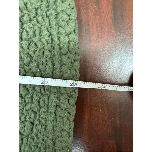 PINK Victoria’s Secret Dark Olive Green Sherpa 1/4 Zip Pullover Size X-Small - Picture 6 of 6
